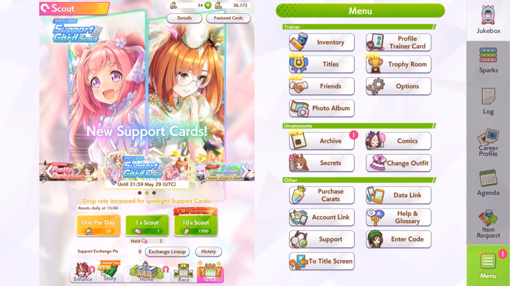 Support Card Atau Trainee