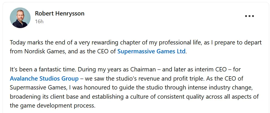 CEO Supermassive Games Resmi Undurkan Diri 4 CEO Supermassive Games Resmi Undurkan Diri