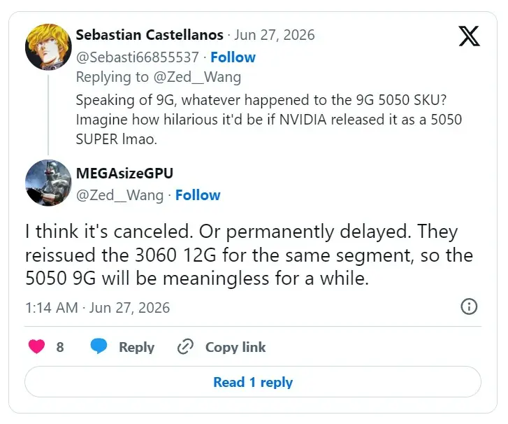 (RUMOR) NVIDIA RTX 5050 9GB Batal Rilis, Kalah Menarik dari RTX 3060 12GB? 5 Pertanyaan Rtx 5050 9gb
