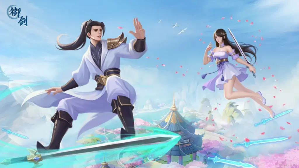 Wuthering Waves Ilustrasi Terbang Di Atas Pedang Dari Sword Drift