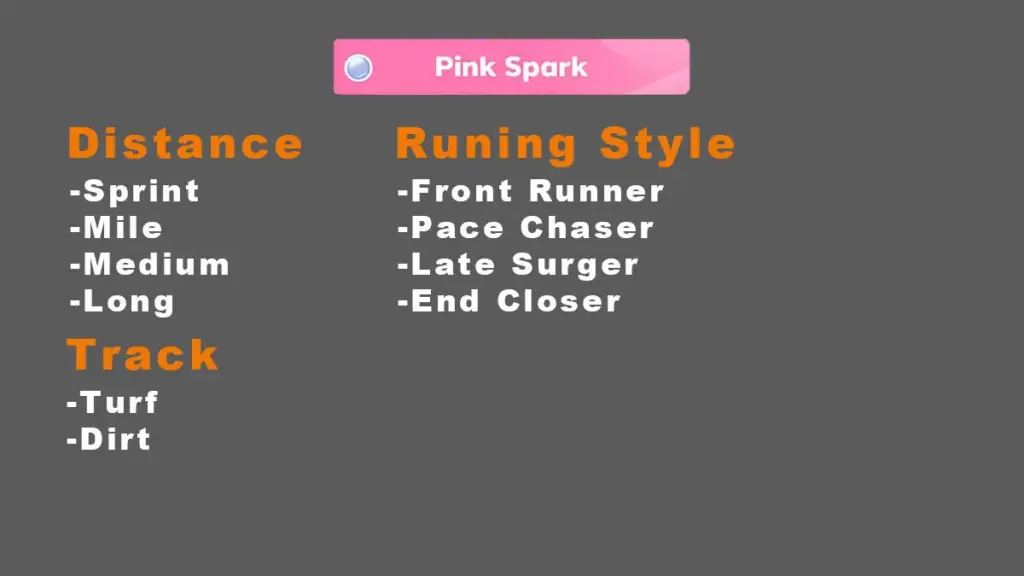Cara Memaksimalkan Spark Legacy Umamusume Pretty Derby 4 Jenis-Jenis Pink Spark