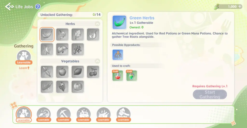 Panduan Life Jobs Ragnarok: The New World, Investasi Jangka Panjang untuk Karaktermu 5 Gathering Ronw
