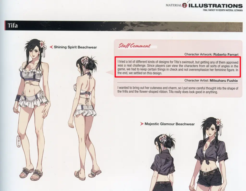 Design Artist Final Fantasy VII Rebirth