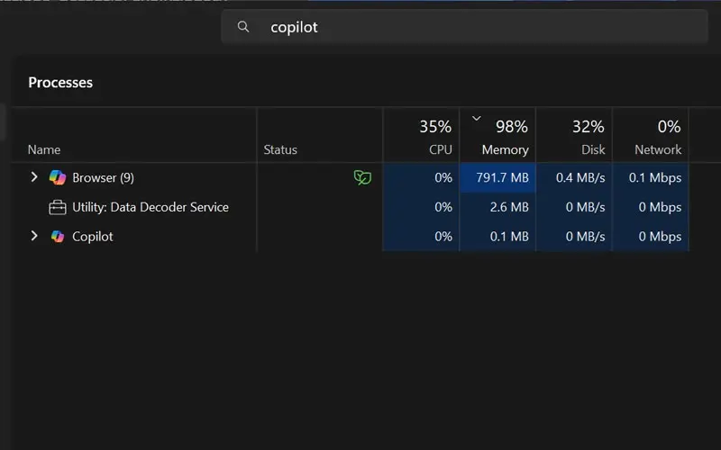 Task Manager Ram Windows 11