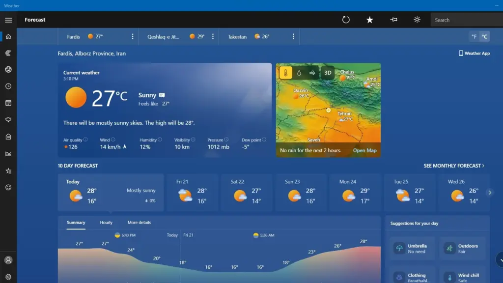 Aplikasi Weather Windows 11 Dilaporkan Bisa Konsumsi RAM Lebih dari 1GB 5 Weather Windows 11
