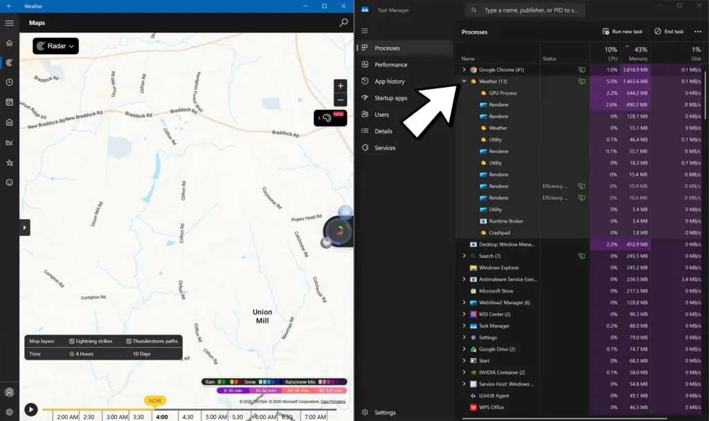 Aplikasi Weather Windows 11 Dilaporkan Bisa Konsumsi RAM Lebih dari 1GB 8 Weather Windows 11 RAM