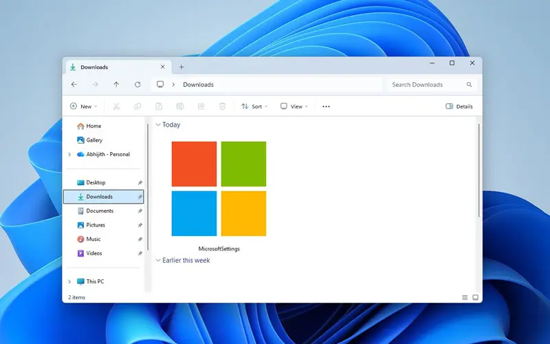 Aplikasi Microsoft Settings 2026